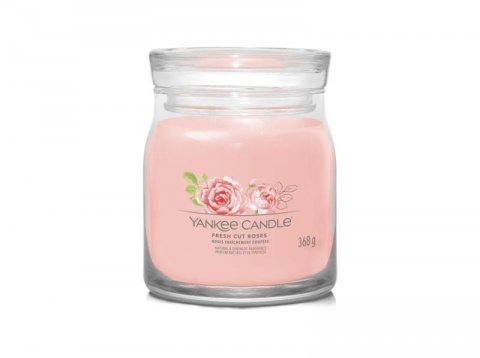 neuveden: YANKEE CANDLE Fresh Cut Roses svíčka 368g / 2 knoty (Signature střední)