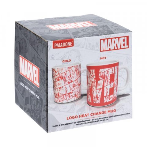 neuveden: Hrnek Marvel logo 300ml měnící