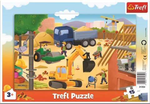 neuveden: Trefl Puzzle Na staveništi / 15 dílků