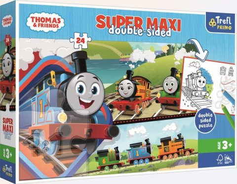neuveden: Trefl Puzzle Mašinka Tomáš s přáteli Super maxi 24 dílků - oboustranné