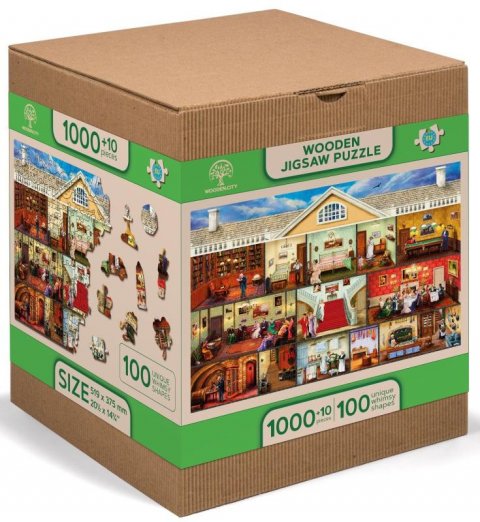 neuveden: Wooden City Puzzle Viktoriánský dům 1010 dílků, dřevěné