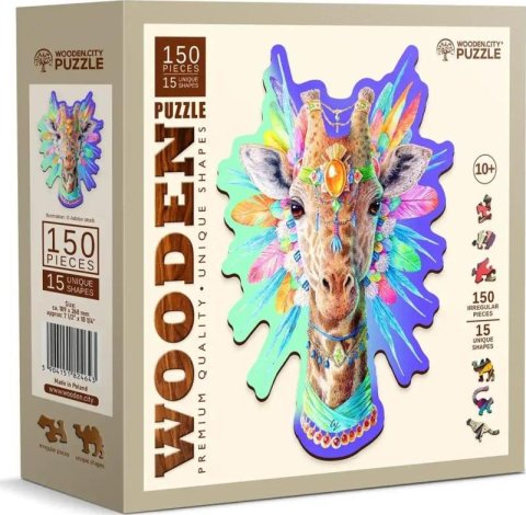 neuveden: Dřevěné puzzle Elegantní žirafa 150 dílků neuveden: Dřevěné puzzle Elegantní žirafa 150 dílků