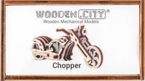 neuveden: Wooden City Puzzle 3D Chopper, dřevěné