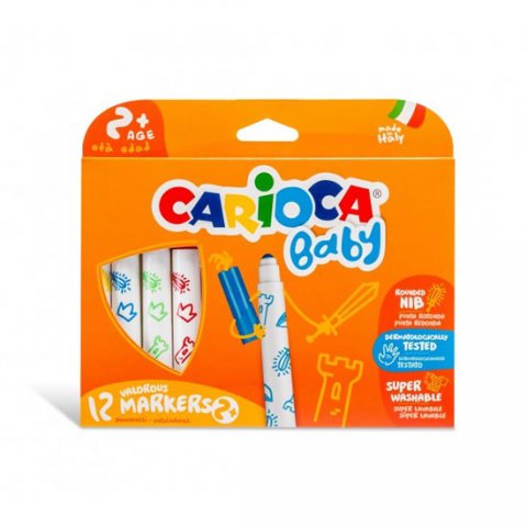 neuveden: CARIOCA dětské fixy Baby 12 ks neuveden: CARIOCA dětské fixy Baby 12 ks
