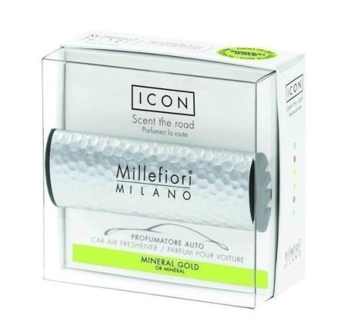 neuveden: Millefiori Milano Icon Mineral Gold / vůně do auta Metal Shades