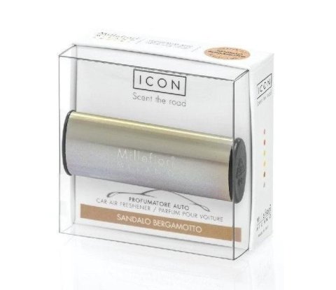 neuveden: Millefiori Milano Icon Sandalo Bergamotto / vůně do auta Metallo - bronzová