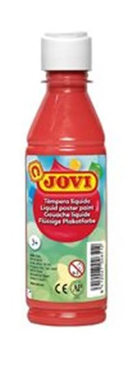 neuveden: JOVI temperová barva 250ml v lahvi červená neuveden: JOVI temperová barva 250ml v lahvi červená