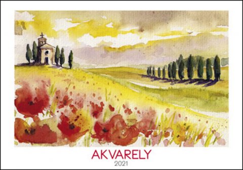 neuveden: Kalendář 2021 - Akvarely, nástěnný