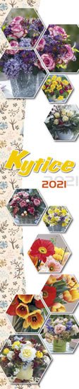 neuveden: Kalendář 2021 - Kytice, nástěnný