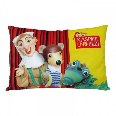 neuveden: Kasperl & Pezi: Polštář 45x30 cm - Kasperl a Pezi / divadlo neuveden: Kasperl & Pezi: Polštář 45x30 cm - Kasperl a Pezi / divadlo