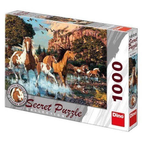 neuveden: Koně - puzzle 1000 dílků secret collection