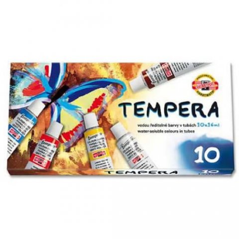 neuveden: Koh-i-noor barvy temperové/tempery sada 10 x16 ml - Motýl neuveden: Koh-i-noor barvy temperové/tempery sada 10 x16 ml - Motýl