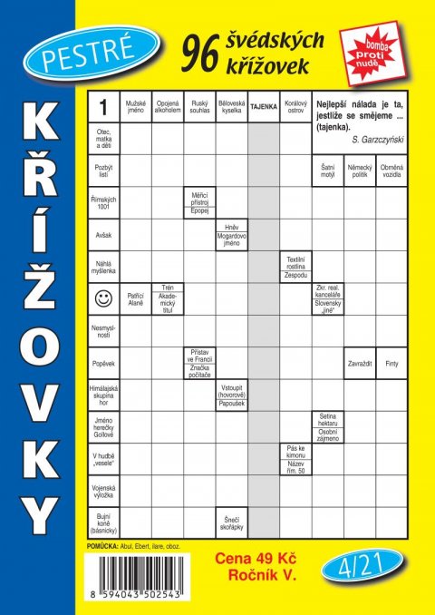 neuveden: Pestré křížovky 4/2021