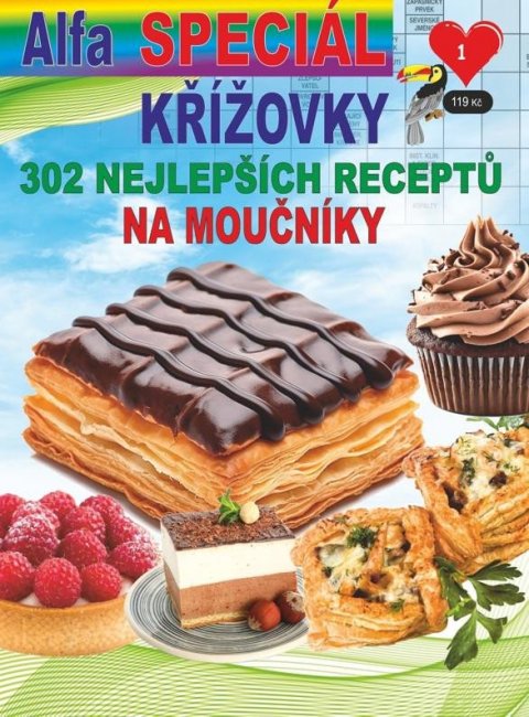 neuveden: Křížovky speciál 1/2024 - 302 receptů na moučníky