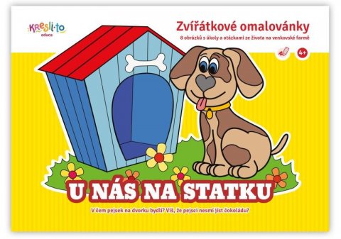 Bízová Kristýna: Zvířátkové omalovánky / U nás na statku