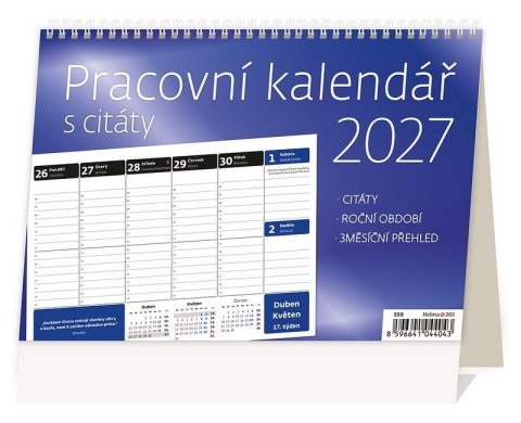 : Kalendář stolní 2027 - Pracovní s citáty