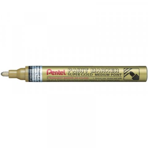 neuveden: Popisovač Pentel Paint Marker MMP10 lakový - zlatý 2-4 mm