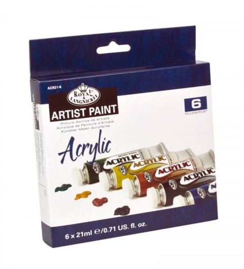 neuveden: Akrylové barvy Royal & Langnicke ARTIST 6x21 ml