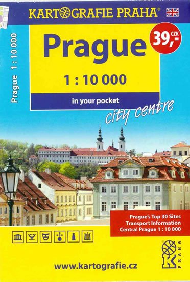 neuveden: Prague - 1:10 000 in your pocket city centre