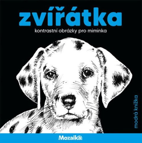 : Zvířátka kontrastní obrázky pro miminka - modrá knížka