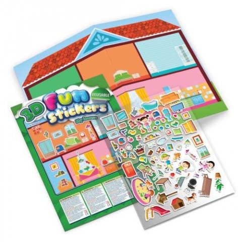 neuveden: Můj domov s 3D samolepkami