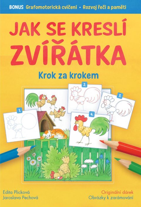 Pechová Jaroslava: Jak se kreslí zvířátka krok za krokem Pechová Jaroslava: Jak se kreslí zvířátka krok za krokem
