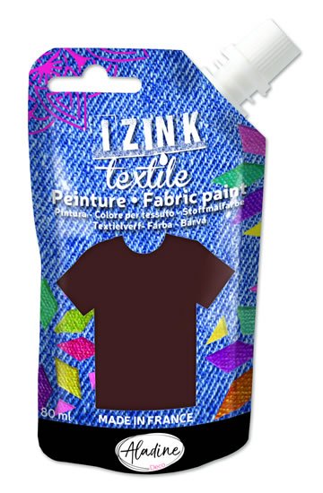 neuveden: Textilní barva IZINK Textile - hnědá, 80 ml neuveden: Textilní barva IZINK Textile - hnědá, 80 ml