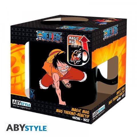 neuveden: One Piece Hrnek měnící 460 ml - Luffy & Ace