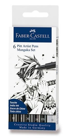 neuveden: Faber - Castell Popisovač Pitt Artist Pen Manga Mangaka 6 ks neuveden: Faber - Castell Popisovač Pitt Artist Pen Manga Mangaka 6 ks