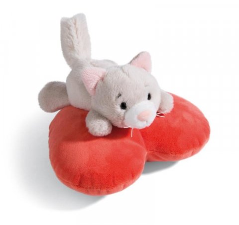 neuveden: NICI plyš Love Kočička fluffy srdce ležící  13 cm