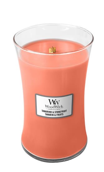 neuveden: WoodWickTamarind & Stonefruit svíčka váza 609g