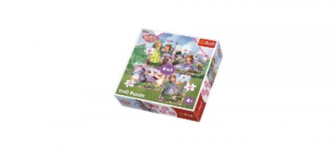 neuveden: Trefl Puzzle Sofie První - Dobrodružství 4v1 (35,48,54,70 dílků)