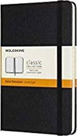 neuveden: Zápisník Moleskine - tvrdé desky, M, linkovaný - černý