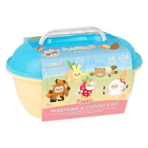 neuveden: JOVI Kawaii PLAYFUN plastelína kufřík 50 ks