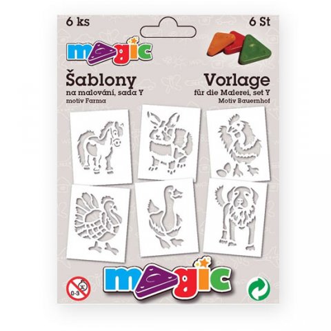 neuveden: MAGIC papírové šablony na malování FARMA