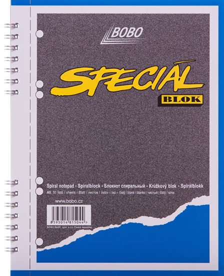 neuveden: Speciál blok A5, čistý, 50 listů