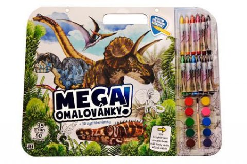 neuveden: Dinosauři - Mega omalovánkový set