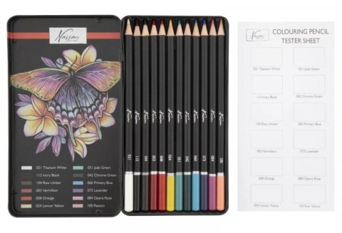 neuveden: Grafix Barevné pastelky v kovovém boxu12 ks