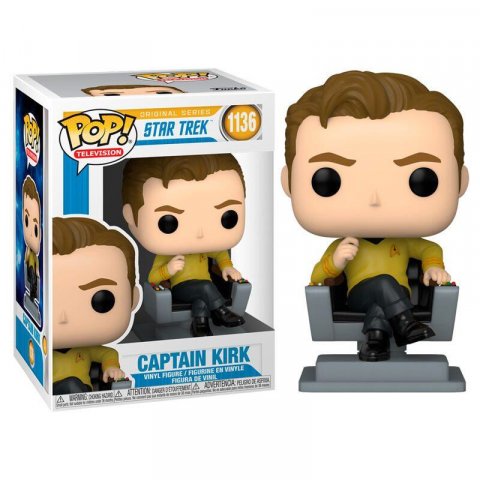 neuveden: Funko POP TV: Star Trek Original S1- Cap Kirk in Chair