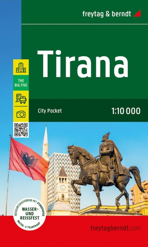 -: Tirana 1:10 000 / mapa města