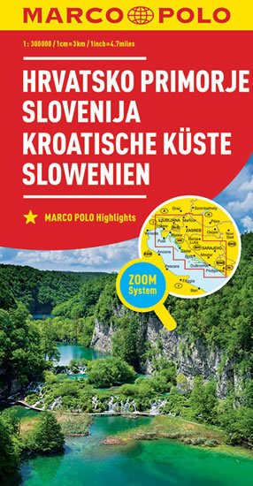 neuveden: Chorvatské pobřeží, Slovinsko 1:300T