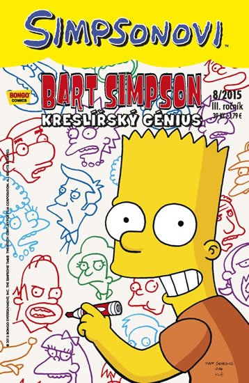 Groening Matt: Simpsonovi - Bart Simpson 8/2015 - Kreslířský génius Groening Matt: Simpsonovi - Bart Simpson 8/2015 - Kreslířský génius