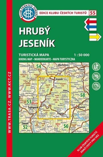 neuveden: KČT 55 Hrubý Jeseník 1:50 000/turistická