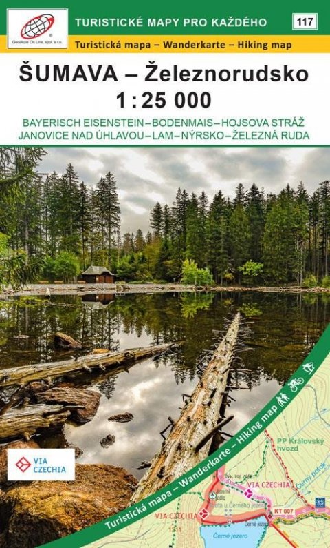 neuveden: Šumava - Železnorudsko 1:25 000 / 117 Turistické mapy pro každého