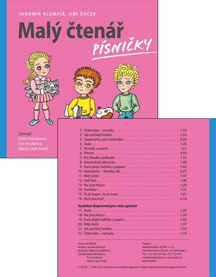Žáček Jiří: CD Malý čtenář písničky - audiokniha