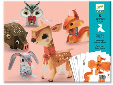 neuveden: Djeco Origami skládačka Lesní zvířátka