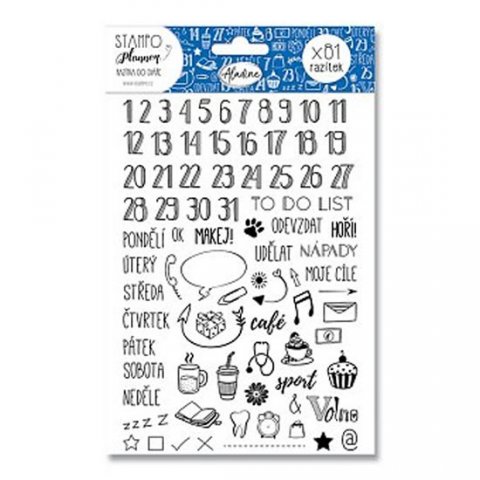neuveden: Razítka Stampo Planner - Razítka do diáře, 81 ks
