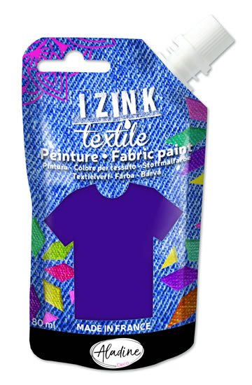 neuveden: Textilní barva IZINK Textile - fialová, 80 ml neuveden: Textilní barva IZINK Textile - fialová, 80 ml