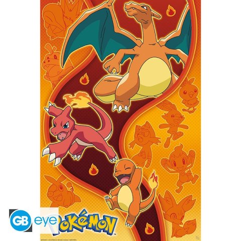 neuveden: Pokémon Plakát Maxi - Fire Type 91,5 x 61 cm