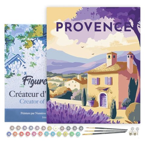 : Malování podle čísel - Vintage Provence na rámu 40x50cm